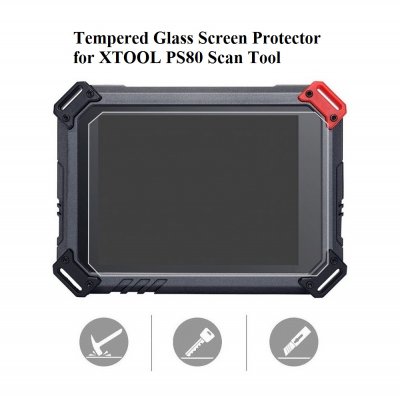 Tempered Glass Screen Protector for XTOOL PS80 OBD Scan Tool